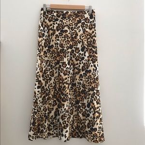 And other stories jaguar print skirt